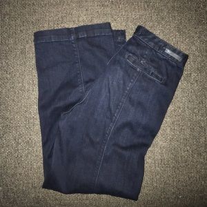 PILCRO WIDE LEG CROPPED JEAN TROUSER